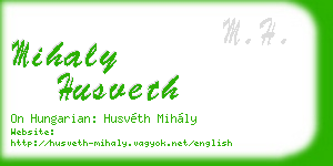 mihaly husveth business card