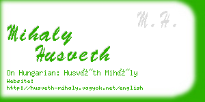 mihaly husveth business card